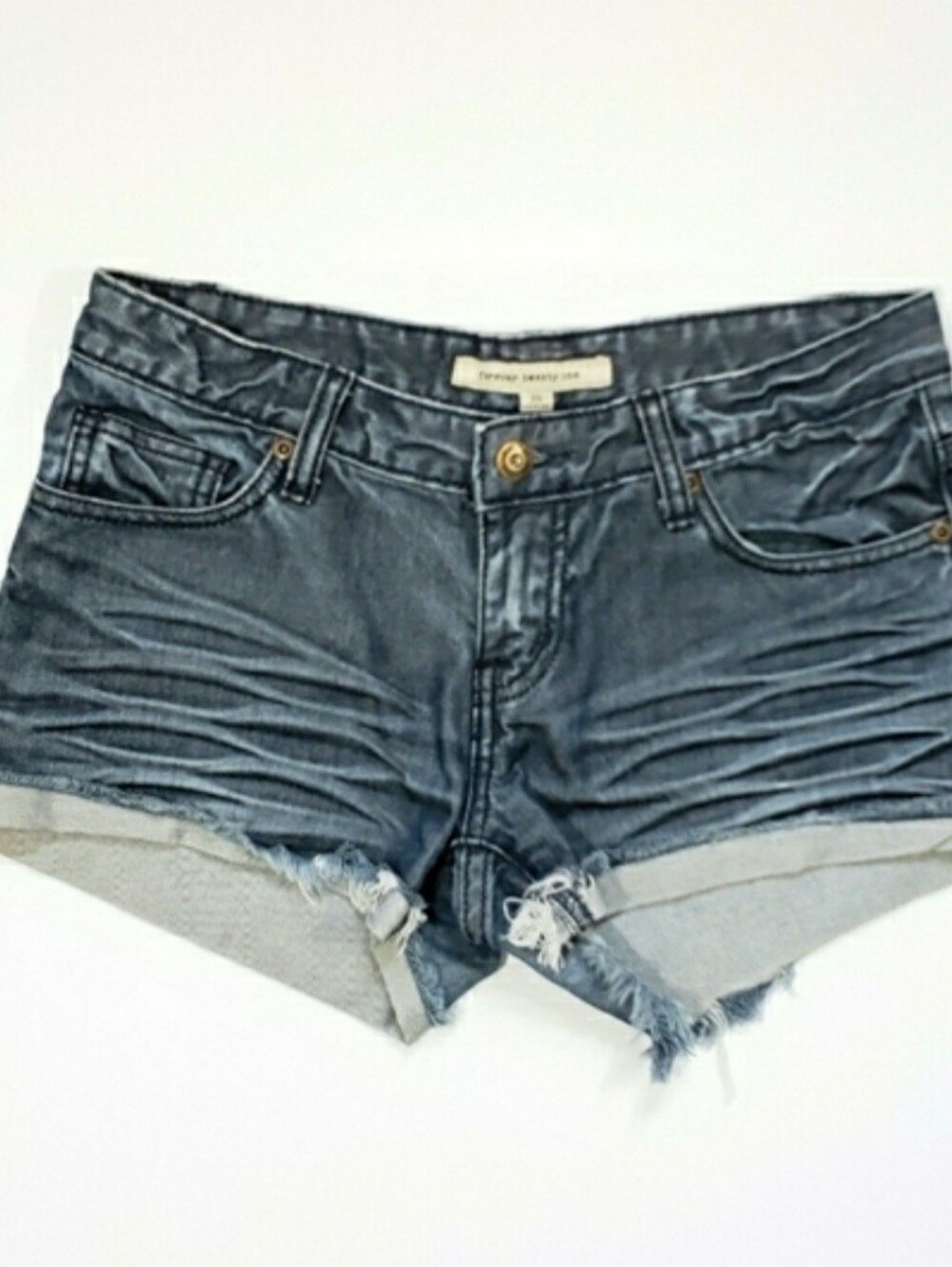 Forever 21 Cuffed Cutoff Jean Shorts